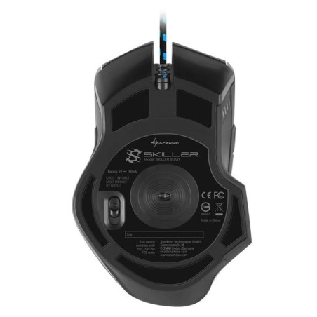 Sharkoon raton gaming skiller sgm1 usb optico 10800 dpi mano derecha negro