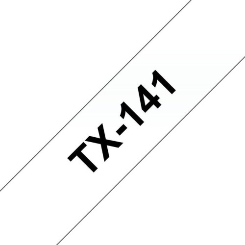 Cinta rotuladora transp/negro 18mm