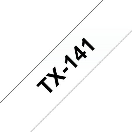Cinta rotuladora transp/negro 18mm