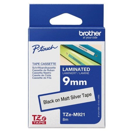 Brother  cinta tze laminada metalizada (9mm) tzem921