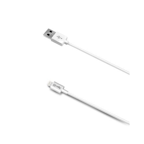 Cable celly usb 2.0 a macho / apple lightning macho 2m white