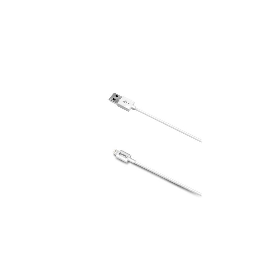 Cable celly usb 2.0 a macho / apple lightning macho 2m white