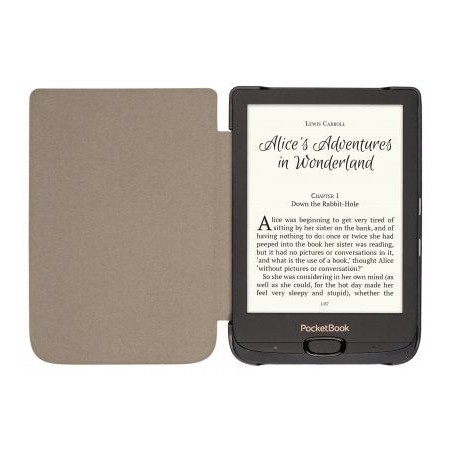 Pocketbook wpuc-627-s-gy funda para libro electrónico 6" folio marrón/gris