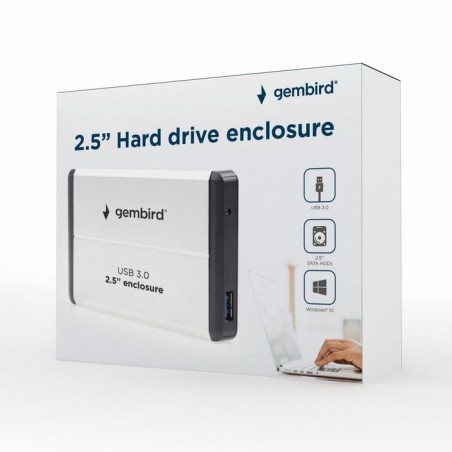 Gembird caja externa para disco duro 2.5 sata usb3.0 negro ee2-u3s-2 hdd