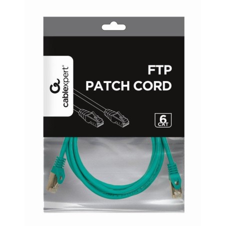 Gembird cable de red ftp cat6 awg24 2m verde