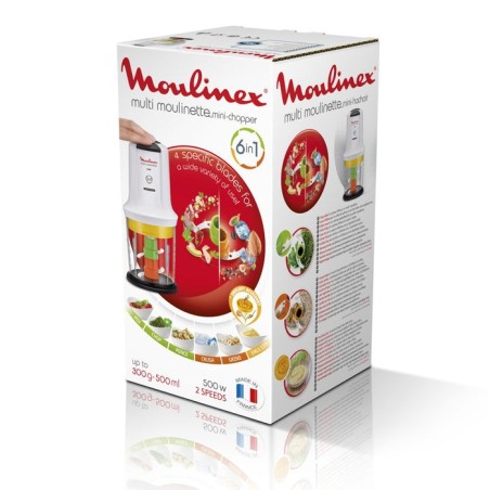 Moulinex multimoulinette picadora 6 en 1 500w