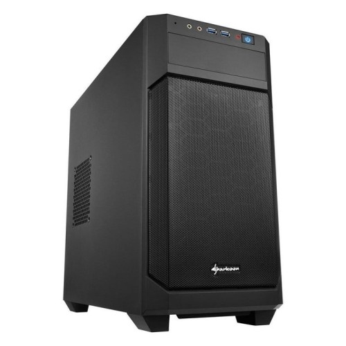 Caja pc sharkoon matx  v1000 usb3.0 2 ventiladores 120mm  negro