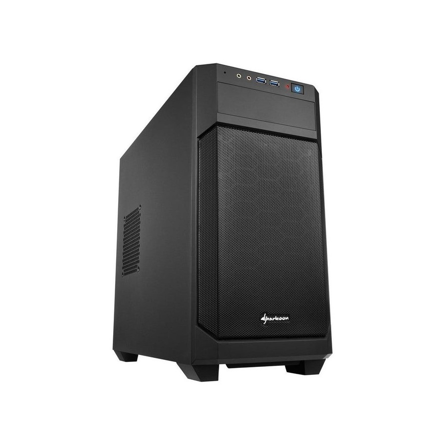 Caja pc sharkoon matx  v1000 usb3.0 2 ventiladores 120mm  negro