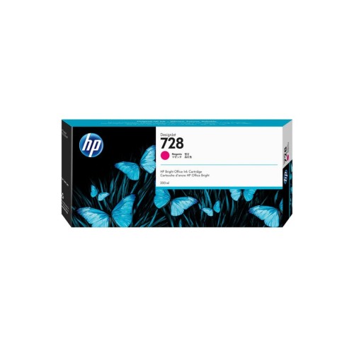 Tinta original hp 728 300-ml magenta designjet ink cartridge