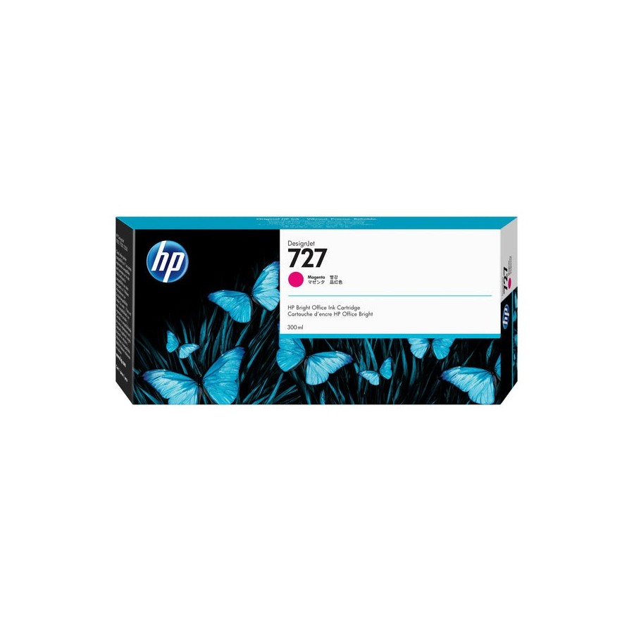 Tinta original hp designjet 727 magenta de 300 ml