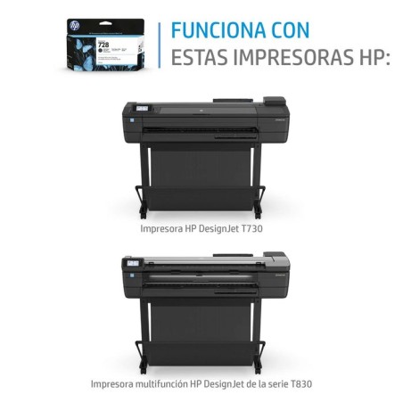 Tinta original hp 728 130-ml cyan designjet ink cartridge