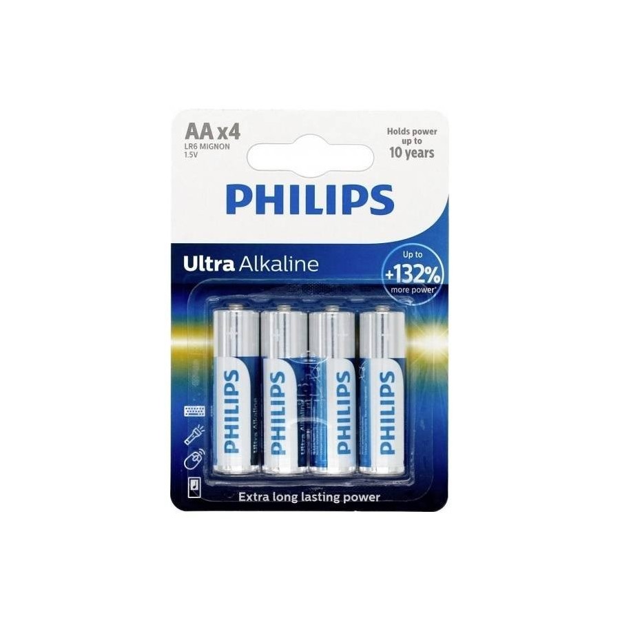 Philips - ultra alkaline pila aa lr6 blister*4