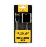 Gembird conversor hdmi a vga sin audio m/h negro 0.15m   a-hdmi-vga-04