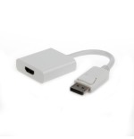 Gembird adaptador displayport a hdmi m/h 0.10m blanco  a-dpm-hdmif-002-w