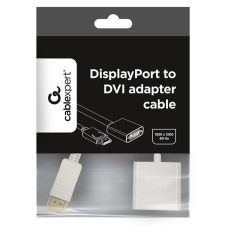 Gembird adaptador displayport a hdmi m/h 0.10m blanco  a-dpm-hdmif-002-w