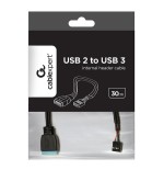 Gembird conversor usb3.0  frontal a usb2.0 interno
