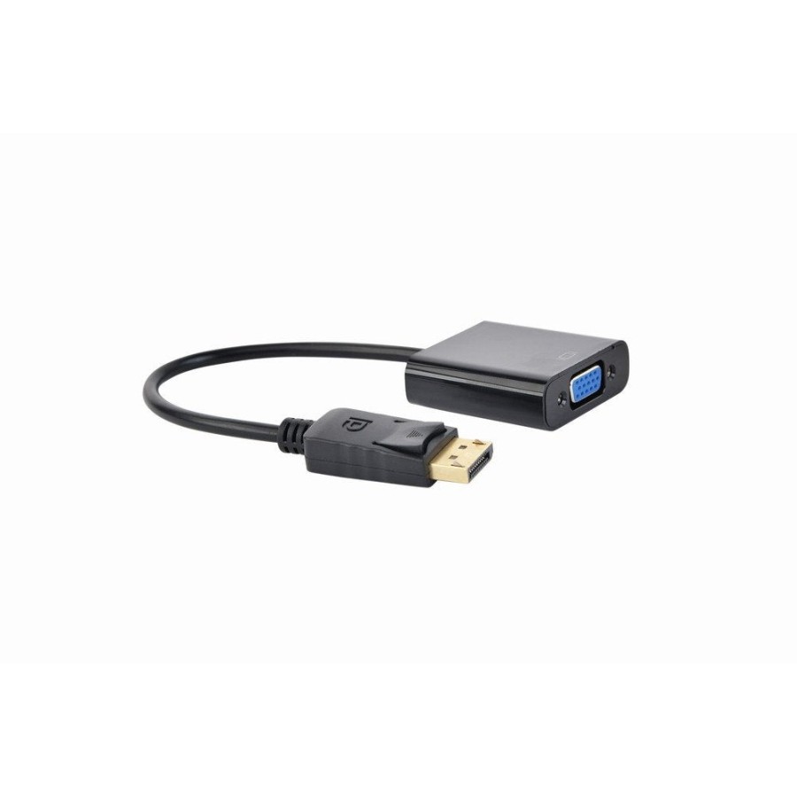 Gembird conversor displayport a vga m/h 0.15m negro  a-dpm-vgaf-02