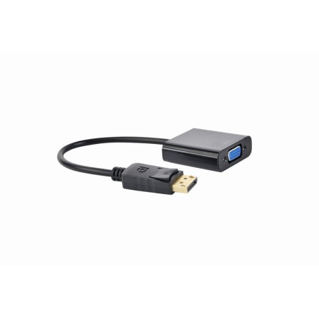 Gembird conversor displayport a vga m/h 0.15m negro  a-dpm-vgaf-02
