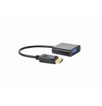 Gembird conversor displayport a vga m/h 0.15m negro  a-dpm-vgaf-02