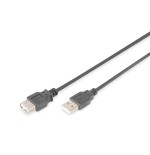 Cable de extensión digitus usb 2.0 tipo a macho / hembra 3.0m