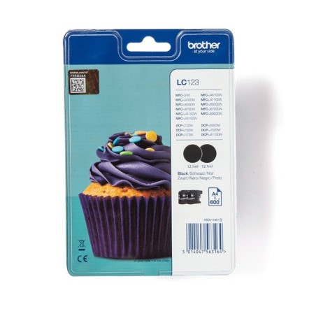 Brother tinta lc-123bkbp2dr mfc-j4510dw