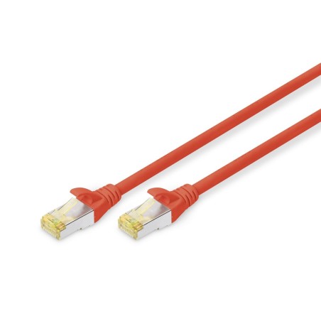 Digitus dk-1644-a-030/r cable de red 3 m cat6a s/ftp (s-stp) rojo
