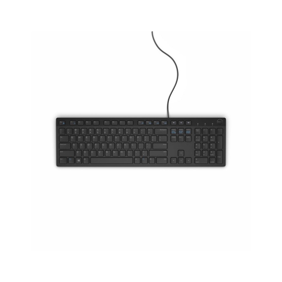 Keyboard usb dell kb216 multi black ru russian