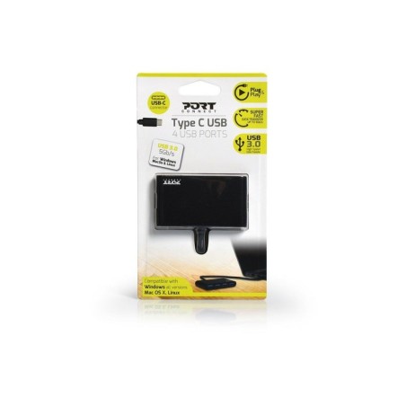 Port designs hub usb  type c  4-puertos  3.0