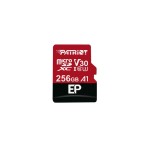 Micro-sd 256gb patriot ep series sdxc v30, 100mbs/80mbs