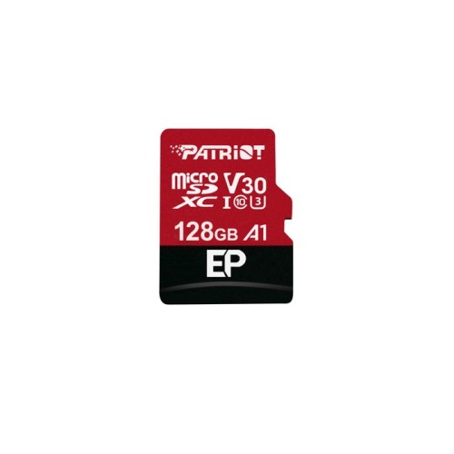 Micro-sd 128gb patriot ep series sdxc v30, 100mbs/80mbs