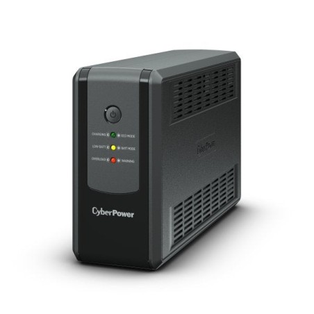 Cyberpower ut650eg-fr sistema de alimentación ininterrumpida (ups) línea interactiva 650 va 360 w 3 salidas ac