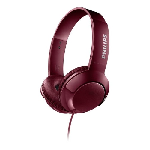Philips auriculares bass+ shl3070rd 00 rojo diadema plegables cancelacion ruido shl3070rd 00