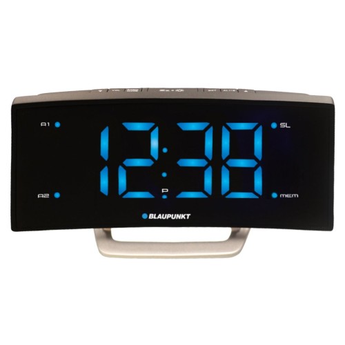 Blaupunkt cr7bk radio reloj analógico y digital acero inoxidable