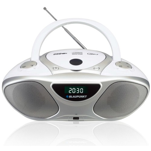 Blaupunkt bb14wh reproductor de cd grabadora de cd plata, blanco