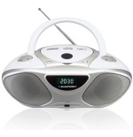 Blaupunkt bb14wh reproductor de cd grabadora de cd plata, blanco