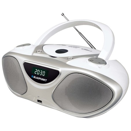 Blaupunkt bb14wh reproductor de cd grabadora de cd plata, blanco