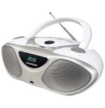 Blaupunkt bb14wh reproductor de cd grabadora de cd plata, blanco