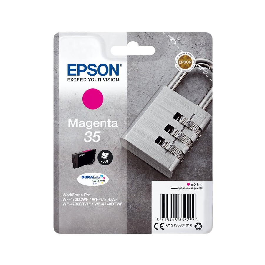 Epson tinta magenta workforce sx 35 durabrite ultra ink