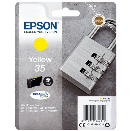 Tinta original  epson 35 durabrite amarillo 650 paginas/c13t35844010 c13t35844010