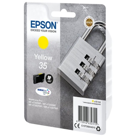 Tinta original  epson 35 durabrite amarillo 650 paginas/c13t35844010 c13t35844010
