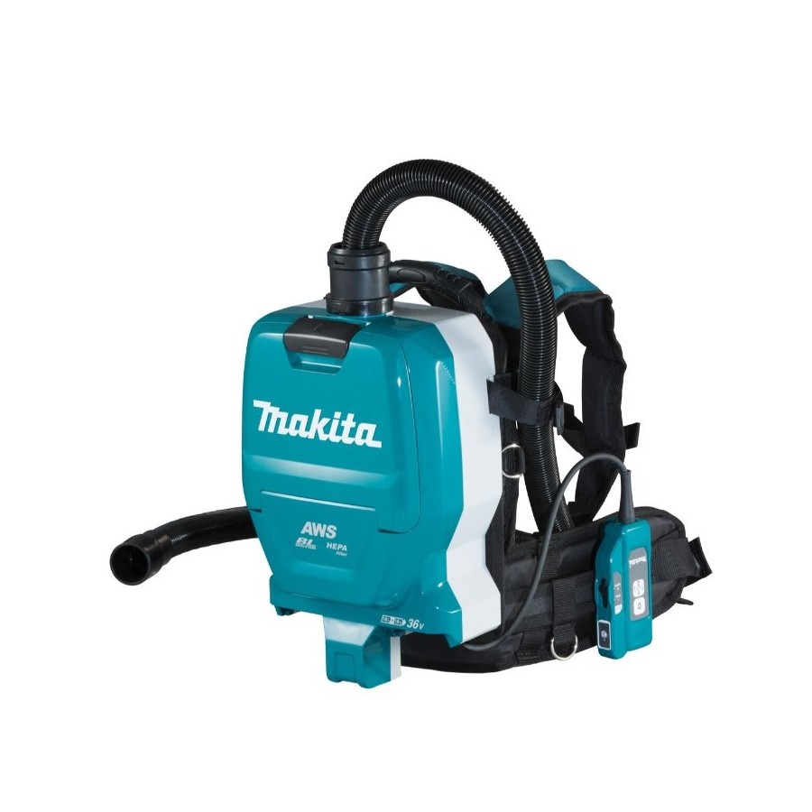 Aspirador de mochila makita inalámbrico dvc265zxu sin bateria / cargador