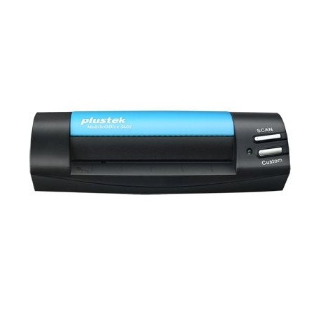 Plustek mobileoffice s602 1200 x 1200 dpi escáner de tarjetas de visita negro, azul a6