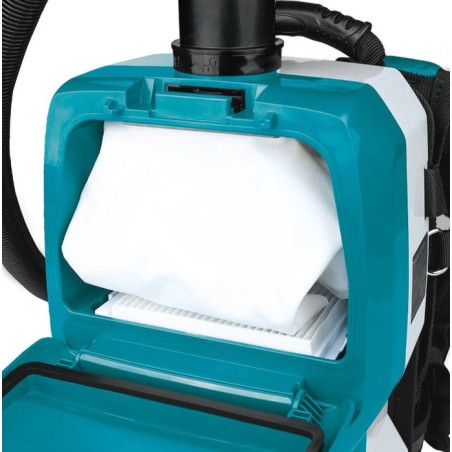 Aspirador de mochila makita inalámbrico dvc265zxu sin bateria / cargador