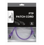 Gembird cable de red ftp cat6 awg24 0.50m purpura