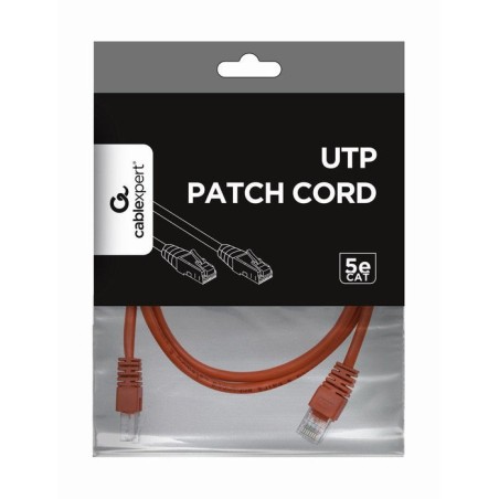 Gembird cable de red utp cat5e 1m rojo