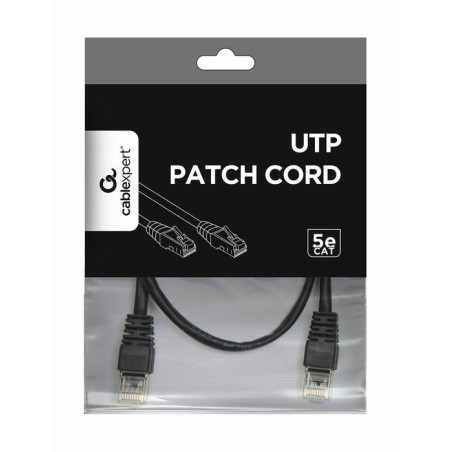 Gembird cable de red utp cat5e 1m negro