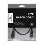 Gembird cable de red utp cat5e 1m negro