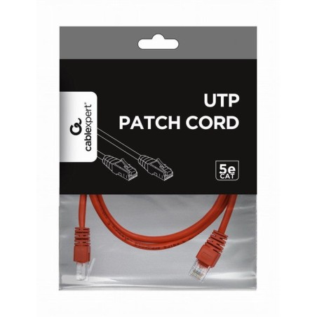 Gembird cable de red utp cat5e 2m rojo