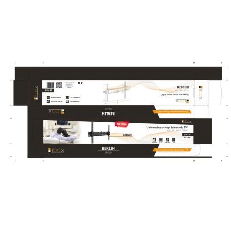 Soporte de pared para televisor libox berlin lb-120  37" - 70"  50 kg máx.