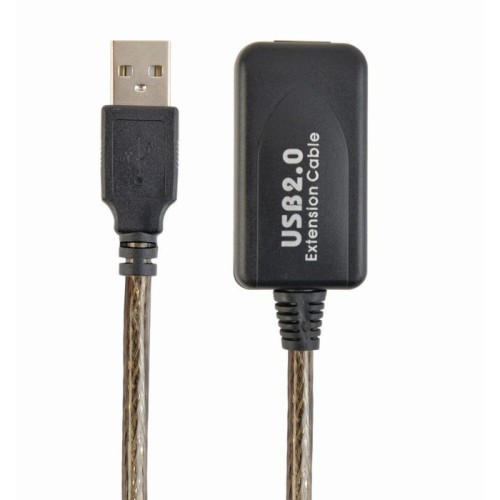 Gembird cable usb 2.0 a/a (alargo activo) m/h 10m negro